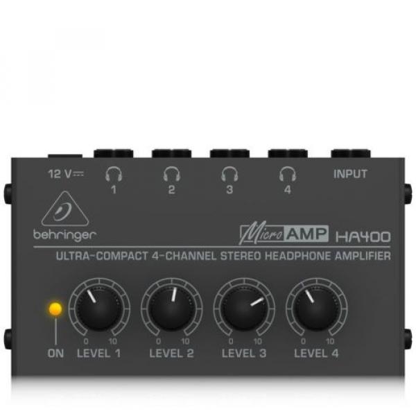 Behringer HA400 Microamp 4 Channel Stereo Headphone Amplifier #5 image