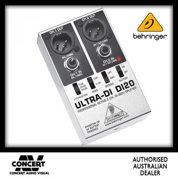 Behringer Ultra DI DI20 2-Channel Direct Injection Box/Splitter BRAND NEW #1 image