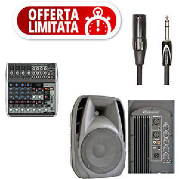 BEHRINGER QX 1002 USB MIXER + CASSE TECNOSOUND TA 08 + CAVI COLLEGAMENTO #1 image