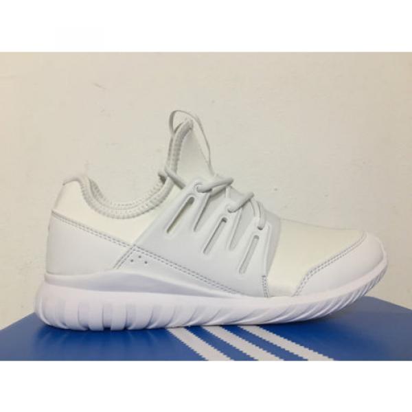 Adidas Tubular Radial K (GS) Crystal White Boys Girls Youth SZ (S75008) #1 image