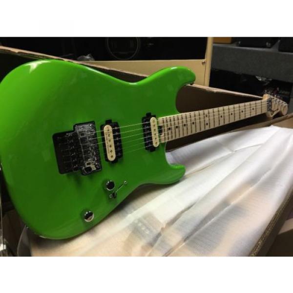 Charvel San Dimas 1 2H FR Floyd Rose Seymour Duncan Neon Green #2 image