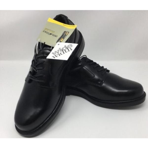 Deer Stags Times Black Smth Size 9.5W Plain Toe Oxford Men&#039;s Shoes #1 image