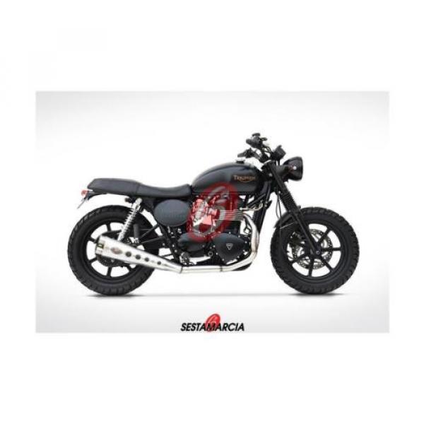 SCARICO COMPLETO RACING ZARD “BASSO SPE-EDT” IN INOX TRIUMPH SCRAMBLER A CARBUR. #1 image