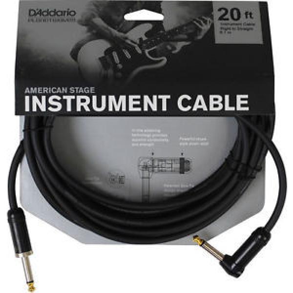 PLANET WAVES PW-AMSGRA-20  AMERICAN STAGE 20&#039; INSTRUMENT CABLE, RIGHT ANGLE PLUG #1 image