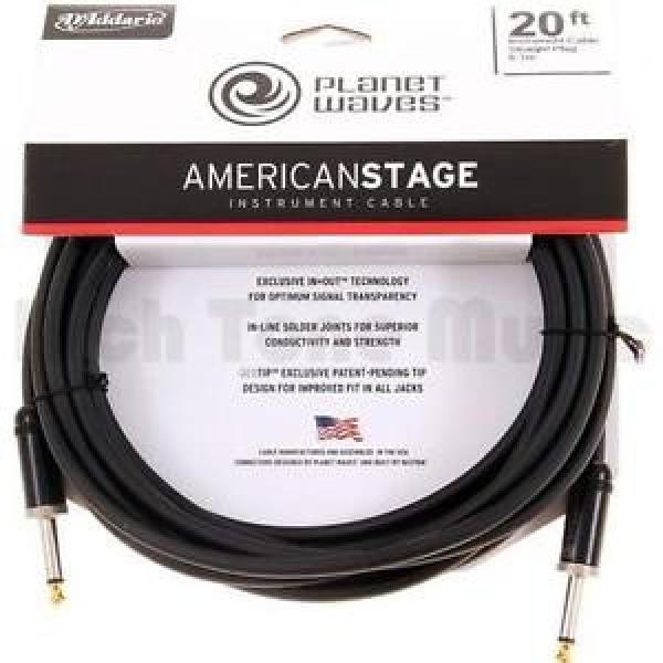 Planet Waves American Stage Instrument Cable 20&#039;  PW-AMSG-20 #1 image